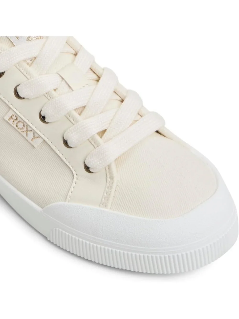 Women's Cream Lightweight Low Top Lace Up Casual Fashion Shorebreak Sneakers